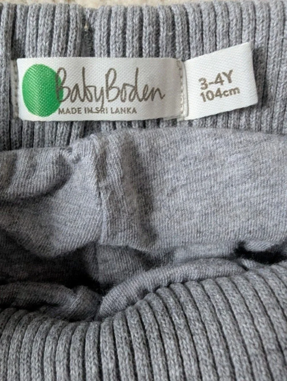 Baby Boden Blue & Green Plaid Pull-On  Jersey Lined Pants 3-4Y